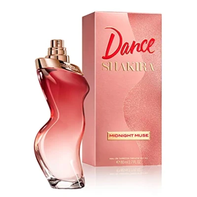 Obrázek Shakira Perfumes Dance Midnight Muse Eau de Toilette pro dámy dlouhotrvající ženská, romantická a okouzlující vůně květinové, ovocné vanilkové tóny ideální den 80 ml