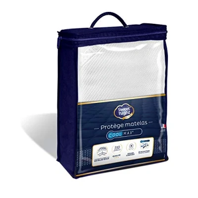 Obrázek SWEETNIGHT Sweet Night Marin Matratzenschoner Premium Technologie Coolmax schweißbeständig Polyester Weiß 140 x 200 cm