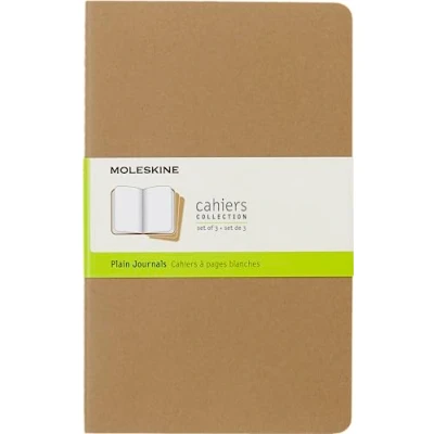 Obrázek Zápisníky Cahier od Moleskine (lepenková vazba), sada 3 kusů Large/A5