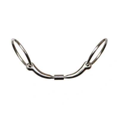 Obrázek Harry&#039;s Horse Anatomic ring snaffle Roll R 14mm French mouth