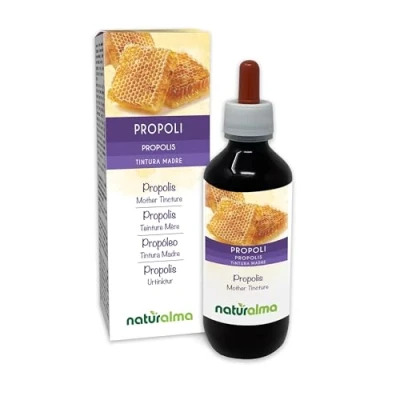 Obrázek Propolis (propolis) pryskyřice bez alkoholu tinktura Naturalma tekutý extrakt kapky 200 ml doplněk stravy