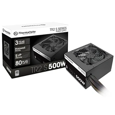 Obrázek Thermaltake TR2 S 500W síťový zdroj PC ATX 80 Plus tichý 120 ventilátor certifikát EU černý