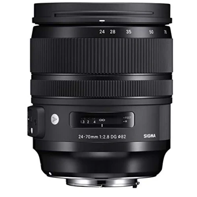 Obrázek Objektiv Sigma 24 70mm F2,8 DG OS HSM (závit filtru 82 mm) pro bajonet objektivu Canon, černý.