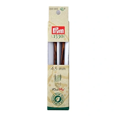 Obrázek Prym Rundstricknadelspitzen Natural farbig lang 11,6 cm 4,50 mm Rundstricknadel, Holz, Mehrfarbig, 4,5