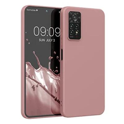 Obrázek kwmobile pouzdro kompatibilní s Xiaomi Redmi Note 11 pro / (5G) 12 (4G) měkké TPU silikonové Cover vhodné bezdrátové nabíjení zimní růže