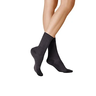Obrázek KUNERT Dámské ponožky Sensual Merino bez potisku pas 150 DEN, Carbon 3420