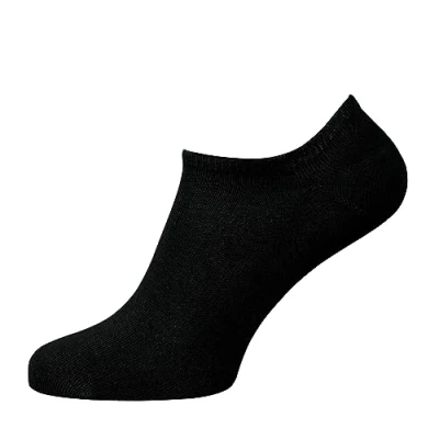 Obrázek Nur Der Balení 2 ks bavlněných ponožek sneaker prodyšné pánské ponožky do tenisek, černá
