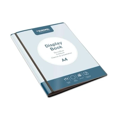 Obrázek OPUS 2 Präsentationsbuch im A4 Format mit 30 Hüllen Sichtbuch Front View Inlay Portfolio und Projektordner für Besprechungen &amp; Konferenzen Dunkelgrau / Anthrazit 114277