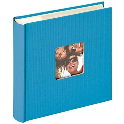 Obrázek walther design Fotoalbum oceánová modř 200 fotografií 10 x 15 cm album na poznámky s vyraženým krytem, Fun ME 110 U