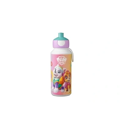 Obrázek Mepal láhev na pití Pop up Campus Lahev vodu Neprotékající do školy znovu použitelná bez BPA a vhodná myčky nádobí 400 ml Tlapková patrol Girls