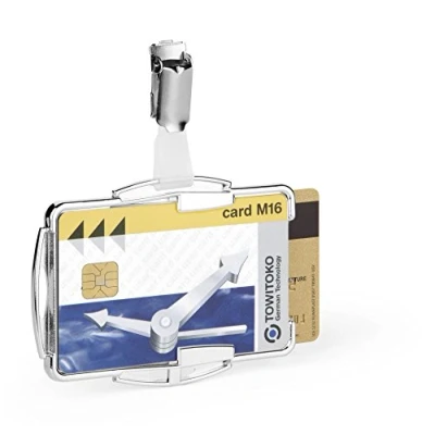 Obrázek Durable Držák na karty Rfid Secure Duo, ochrana pro 2 karty, balení à 10 kusů, stříbrná, 890223