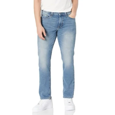 Obrázek Amazon Essentials Pánské džíny slim fit, světlé sepraní, 28 W / 30 l