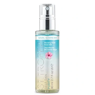 Obrázek St.Tropez Self Tan Purity Water Bronzing Face Mist, hypoalergenní, pleťová voda, průhledná, 80 ml (balení 1 ks)