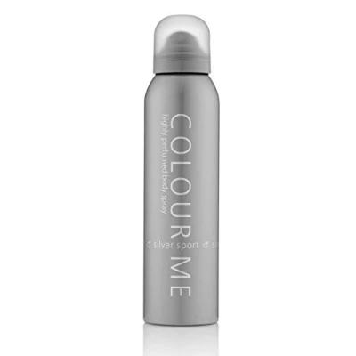 Obrázek COLOUR ME Silber Sport 150mlKörpersprayParfüm für Herren Luxusduft Aftershave Herren, Lang anhaltendeParfüm Männer von Milton Lloyd