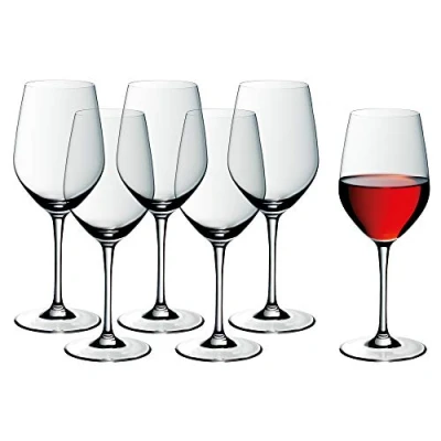 Obrázek WMF Easy Plus sada sklenic na červené víno 6dílná, 450 ml, křišťálové sklo, vhodné do myčky, průhledné