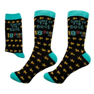Obrázek SHATCHI Unisex Socken Simply The Best 16 Years Old Geschenk zum 16. Geburtstag, Andenken, für Sie und Ihn (1er Pack)