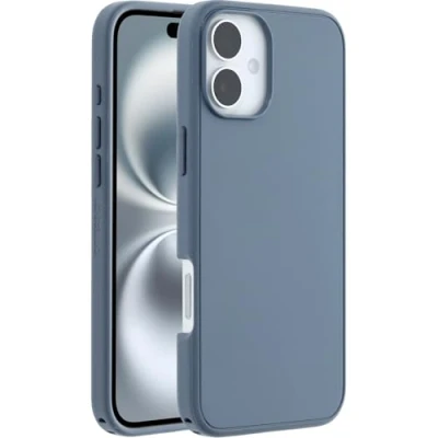Obrázek OtterBox Symmetry Series MagSafe Hülle für iPhone 16 Plus, stoßfest, sturzsicher, dünne Schutzhülle, 3X mehr Stürze als nach Militärstandard, Blau