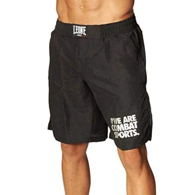 Obrázek LEONE 1947, Einfache MMA Shorts, Unisex Erwachsene, Schwarz, M, AB795