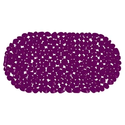 Obrázek Msv 140966 koupací z PVC, design, Oblázků 35 x 68 0,1 cm, Purpurová
