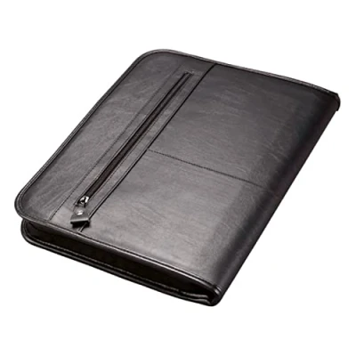 Obrázek Alassio 30014 desky s kroužkovou vazbou Limone, DIN A4, z kůže, černé, cca 36 x 28,5 4 cm