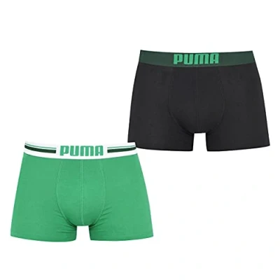 Obrázek Puma Pánské Bodywear Placed Logo Boxer 2P, Zelená