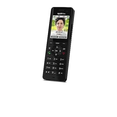 Obrázek AVM FRITZ!Fon X6 Black DECT komfortní telefon (kvalitní barevný displej, HD telefon, Full Duplex handsfree, ovládání funkce FRITZ!Box), černá, německá verze
