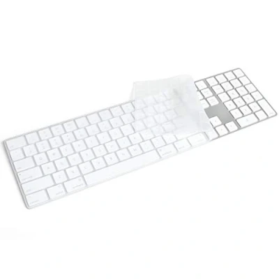 Obrázek Masibloom Transparente Silikon Tastaturabdeckung für Apple iMac Magic Keyboard mit Ziffernblock MQ052LL/A (A1843), US/EU Layout, ultradünne Schutzhülle (Silikon, transparent)