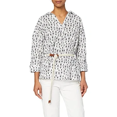 Obrázek Yargıcı Dámská belt Detail Blouse halenka bluzon s Slonovina (Off White 037)