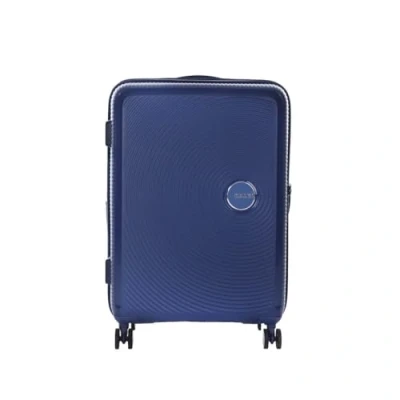 Obrázek American Tourister Soundbox příruční zavazadlo Spinner s možností rozšíření, Modrá (Midnight Navy), M (67 cm 81 L)
