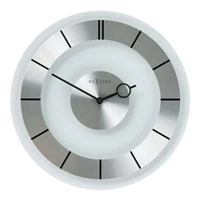 Obrázek NeXtime Retro nástěnné hodiny, kov a plast, sklo, Ø 31 cm