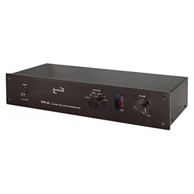 Obrázek Dynavox TPR 43 předstupeň, předchůdce trubice se vstupem phono pro gramofonové desky snímacími systémy MM a MC, černý
