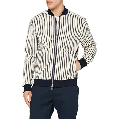 Obrázek Libertine Pánská Nightmare Bomber bunda, Slonovina (Off White W. Navy Stripe 13), m