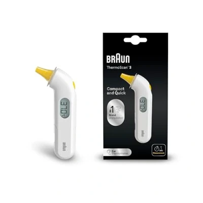 Obrázek Infračervený teploměr do ucha Braun IRT3030 ThermoScan 3 + ochranné pouzdro na