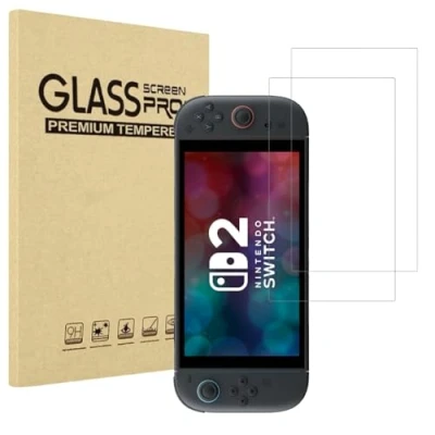 Obrázek Hartglas Kompatibel mit Nintendo Switch 2 (2025) [2 Stück] Schutzfolie Panzer Glas Displayschutz
