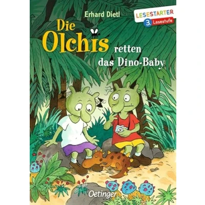 Obrázek Die Olchis retten das Dino Baby: Lesestarter. 3. Lesestufe. Lustiges Kinderbuch zum Lesen lernen mit der beliebten Reihe für Erstleser ab 8 Jahren