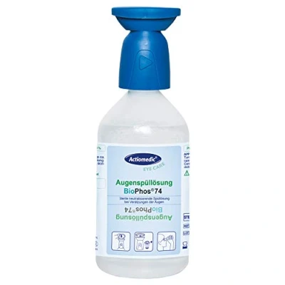 Obrázek ACTIOMEDIC oční výplach s fosfátovým pufrovaným roztokem pro oplachování BioPhos®74 4,9% I roztok fosfátový pufrovaný oplach sterilní chemikálií 500 ml