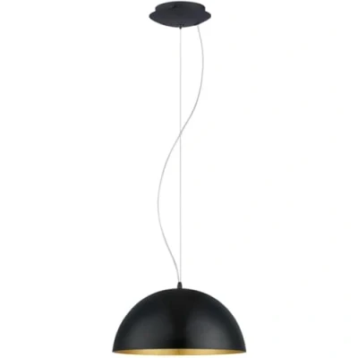 Obrázek EGLO závěsná lampa Gaetano 1, závěsné svítidlo s 1 žárovkou, z oceli, barva: černá, zlatá, objímka: E27, Ø: 38 cm