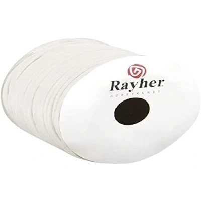 Obrázek Rayher 5116002 Papír šňůrkou s drátem, 2 mm, role 25 m, bílá