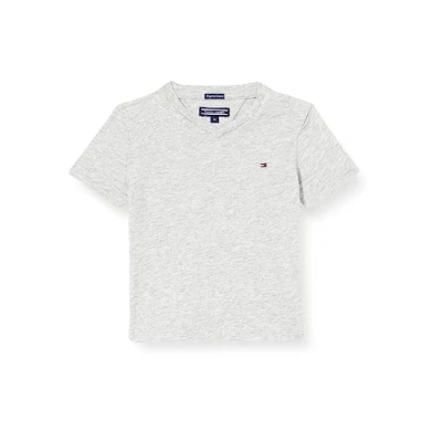 Obrázek Tommy Hilfiger BOYS Basic Jednoduché tričko pro děti, Velikost: 128, Grey heather