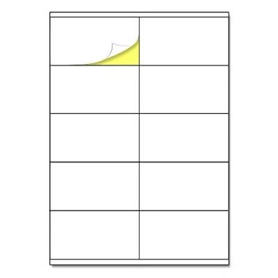 Obrázek 10 kusů/listů, 25 listů, etikety samolepicí potisknutelné nálepky A4 105 x 57 mm
