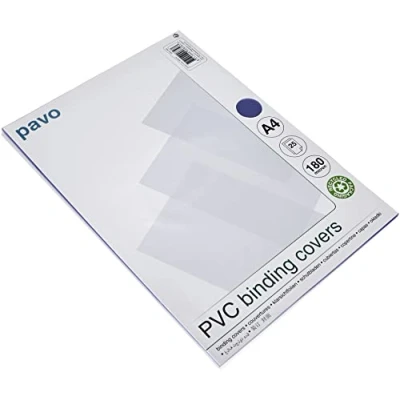 Obrázek pavo 8008797 vazební víko, DIN A4, PVC, transparentní, 0,18 mm
