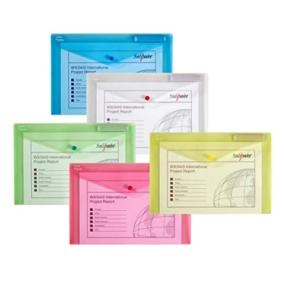 Obrázek Snopake Klasická taška na dokumenty Polyfile Polypropylen Folio formát 5 kusů barevně tříděné