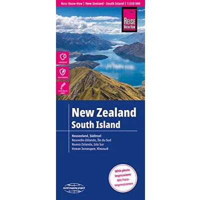 Obrázek Reise Know How Landkarte Neuseeland, Südinsel (1:550.000): world mapping project: reiß und wasserfest (world project)