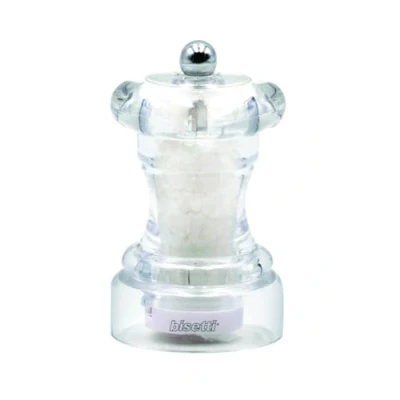 Obrázek Bisetti 822S mlýnek na sůl, akryl, 10 cm, Průhledná