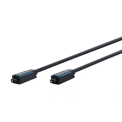 Obrázek Clicktronic Toslink kabel / Optický digitální konektor na audio pro propojení herních konzolí, hi fi zařízení, Blu Ray přehrávačů, počítačů nebo televizorů, 3