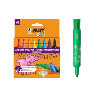 Obrázek BIC Kids 946442 Fasermaler&quot;DECORALO&quot;, 8 Stück farbig sortiert
