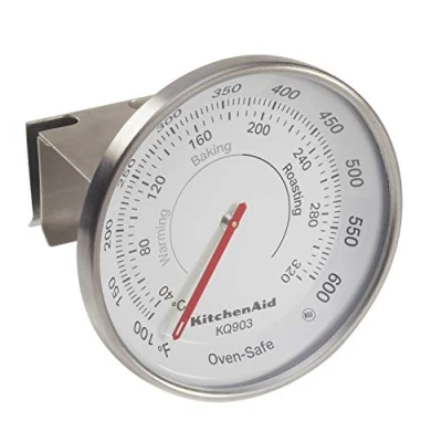 Obrázek KitchenAid verstellbares Ofenthermometer zum Reinhängen, geeignet für Umluftöfen, Gasöfen oder elektrische Öfen, 40C bis 320C
