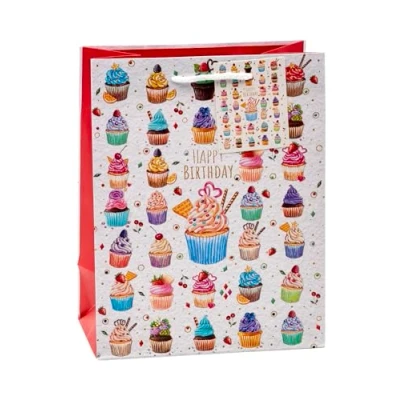 Obrázek TSI Dárkové sáčky MUFFINS/CUPCAKE, velikost: Střední (V x Š H 23 18 10 cm), balení po 3 kusech, zboží č. 84014 2