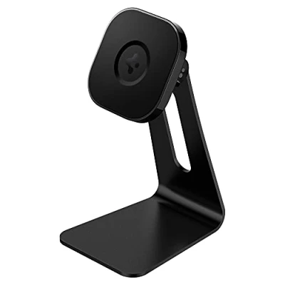 Obrázek Spigen OneTap MagFit magnetický stojan na mobil Pro MagSafe, Magsafe stojan, nastavitelný držák kompatibilní s iPhone 16 Max, Pro, Plus, 16, 15, 14, 13, 12, AirPod 3/4 černý