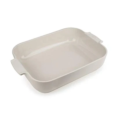 Obrázek Peugeot Appolia obdélníková zapékací mísa s úchyty, keramika, ecru / bílá, 8,3 x 40,5 27 cm, objem: cca 4 l, 60008
